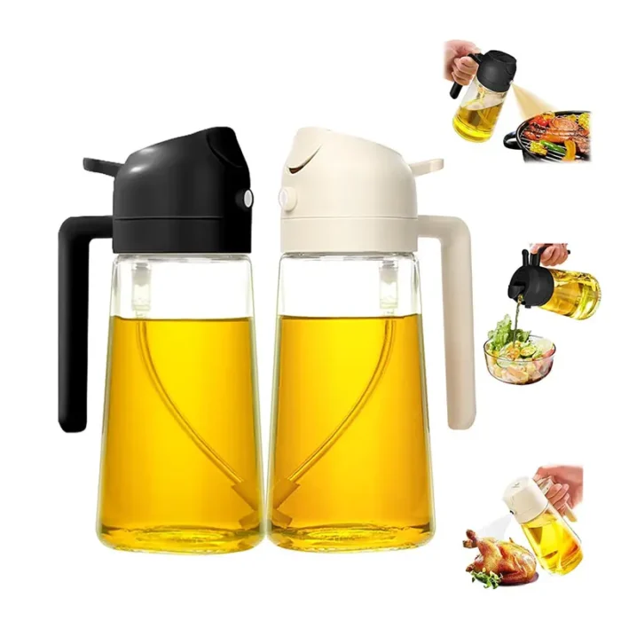2 in 1 Oil Sprayer & Dispenser Bottle – রান্নাঘরের এক অনন্য সহকারী