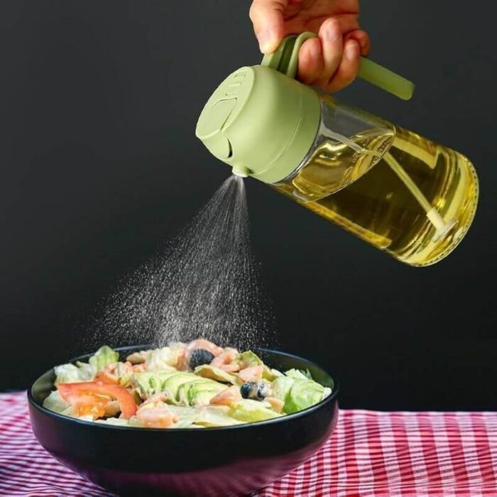 2 in 1 Oil Sprayer & Dispenser Bottle – রান্নাঘরের এক অনন্য সহকারী - Image 3