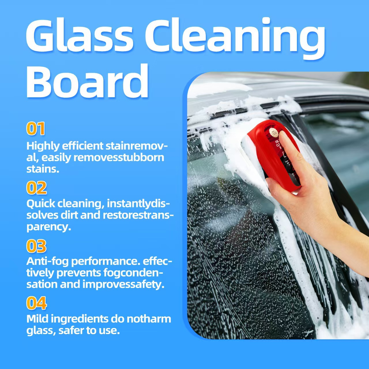 Car Glass Oil Film Cleaning Brush - Image 4