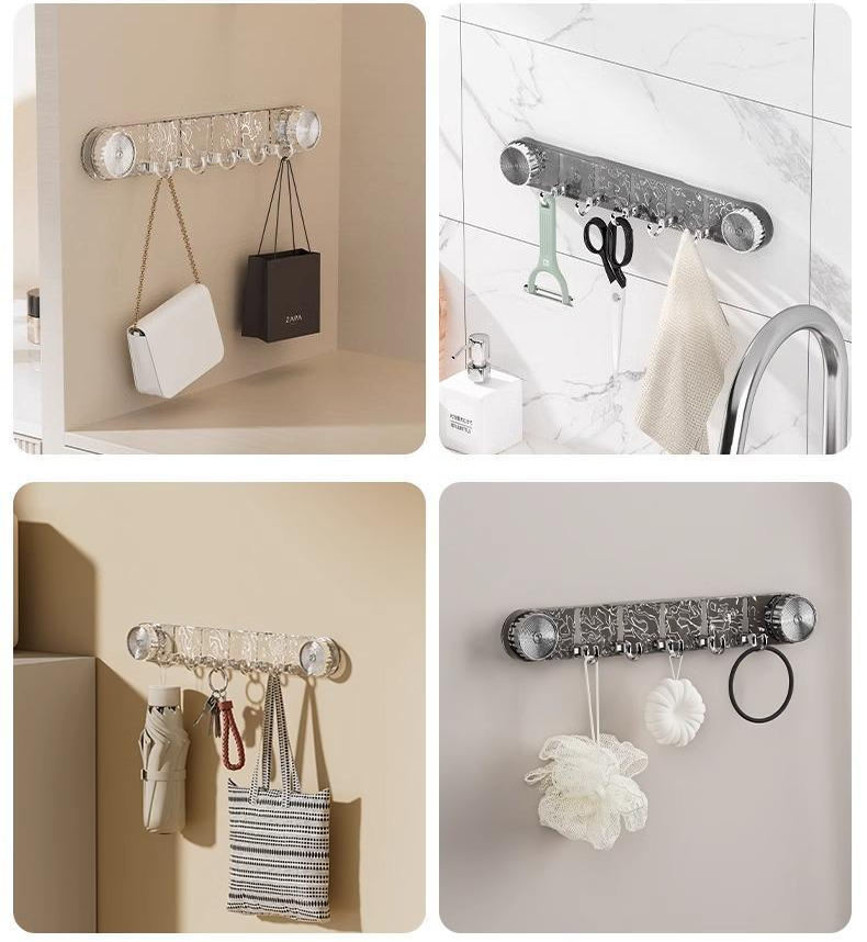 Wall Suction Cup Hook Rack