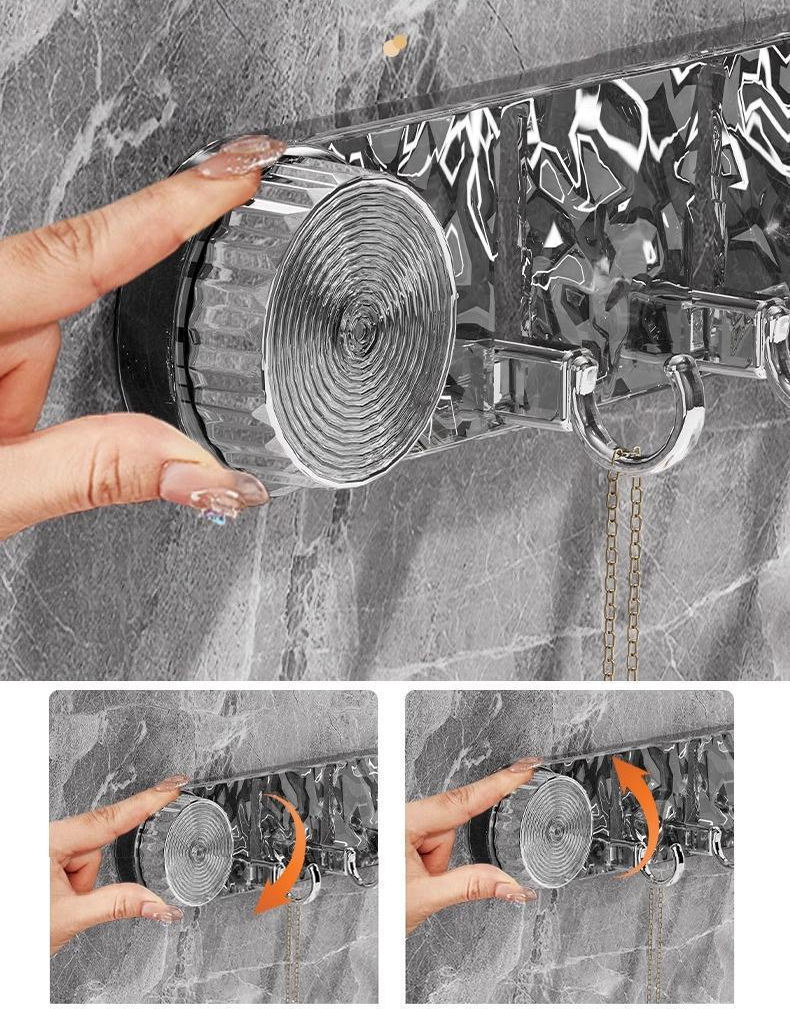 Wall Suction Cup Hook Rack - Image 2