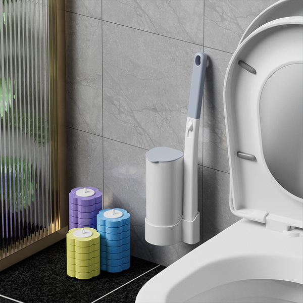Disposable Toilet Brush With 18 Pcs Brush Head